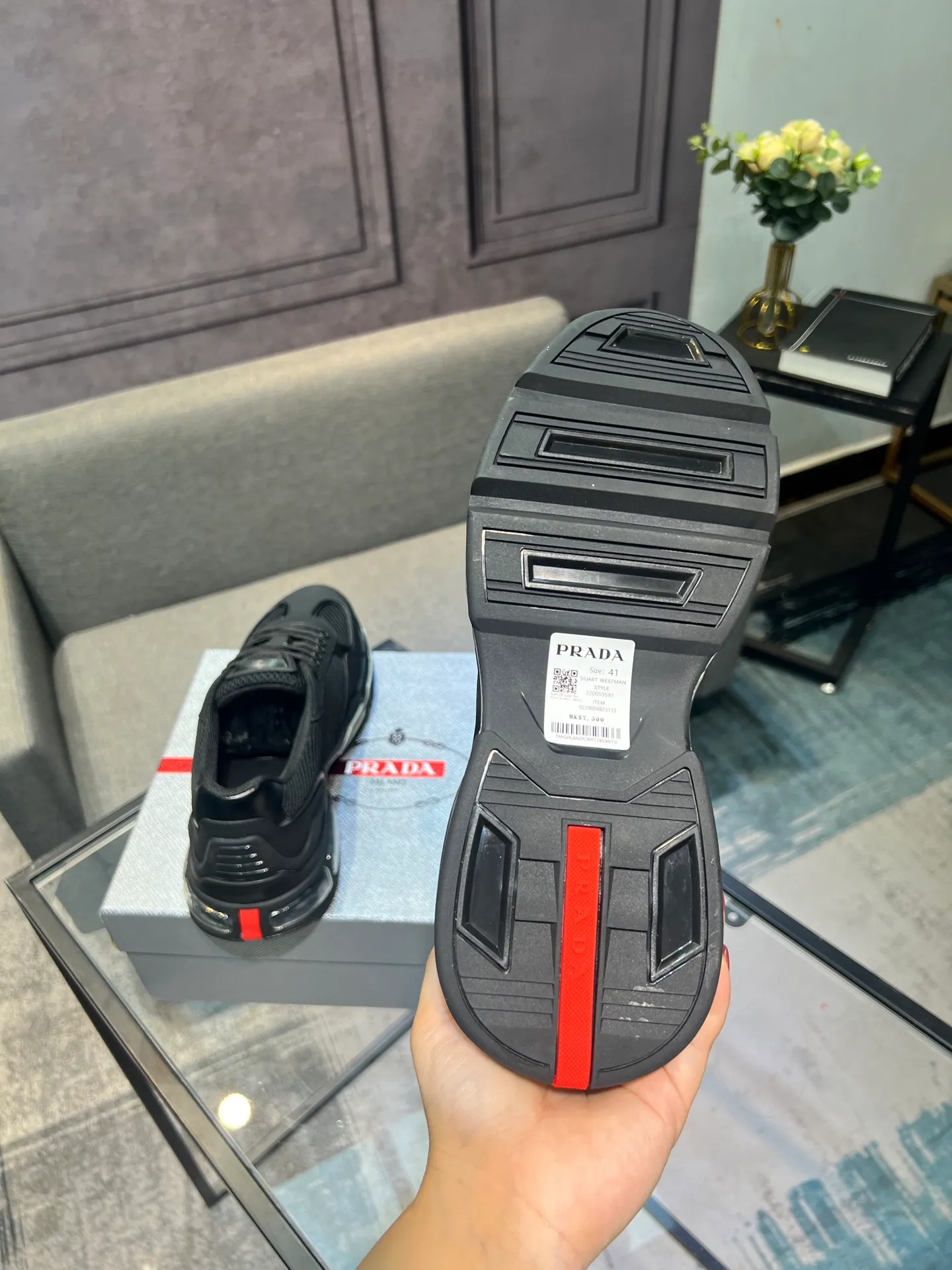 Men's shoes 💰660 [PRADA] Men's shoes are popular in the counter, official website is synchronized, 1 high-quality shipment ✔️ Original frosted cowhide + cowhide lining, 1🆚1 replica, original sole, 38-45 (45 customized, non-refundable)